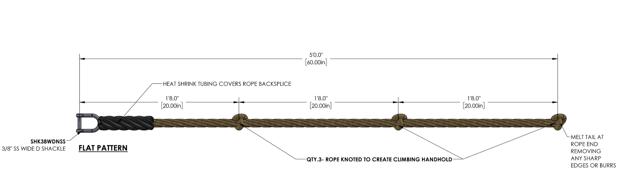NEW-Drop Down Hanging Ropes
