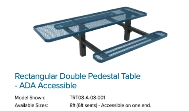 Rectangular Double Pedestal Table