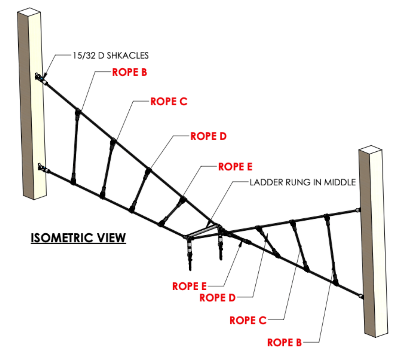 Rope Twist Ladder